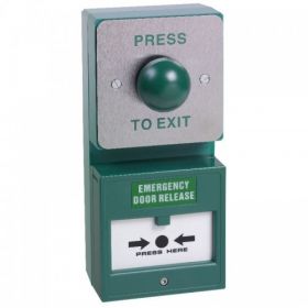 Combined Emergency Door Release Break Glass With Dome Press To Exit Button - STP-DU04/CP22
