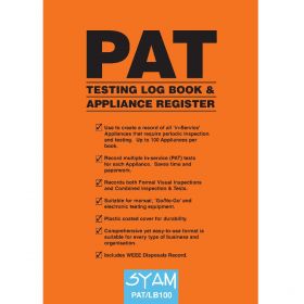 PAT Testing Log Book - SYAM PAT/LB100