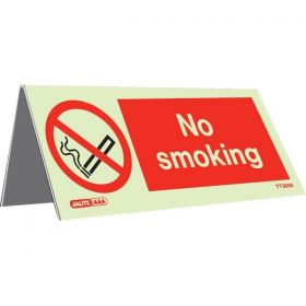 Jalite TT3656-1 Table Top No Smoking Sign - 40 x 100mm - Single Sign