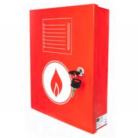Metal Fire Document Box With Key Access - Red - WBXDOCR