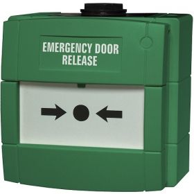 KAC W1A-G470SG-K013-12 Weatherproof Emergency Door Release Call Point - 470 Ohm Version - Green