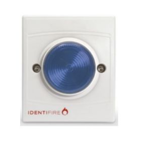 Vimpex 10-1110WSB-S Identifire Sounder VID Beacon - White Body Blue Lens - Surface Mounted Version