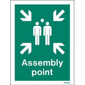 Jalite WX4128D White Exterior Rigid Assembly Point Sign 200 x 150mm