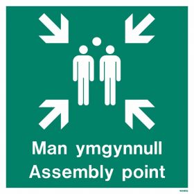 Jalite Man Ymgynnull Assembly Point Sign - WX491Q