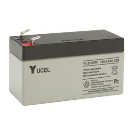 Yuasa Yucel Y1.2-12FR Flame Retardant Battery - 1.2Ah 12V