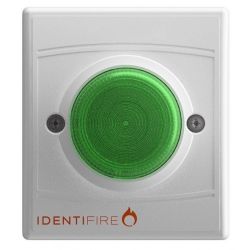 Vimpex 10-1110WSG-S Identifire Sounder VID Beacon - White Body Green Lens - Surface Mounted Version