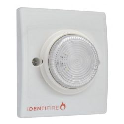 Vimpex 10-1110WFW-S Identifire Sounder VID Beacon - White Body Clear Lens - Flush Mounted Version