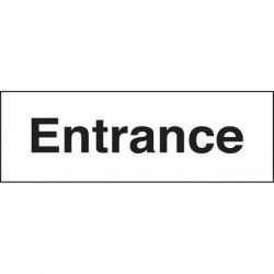 Entrance Sign - Rigid PVC - 300 x 100mm - 17579G