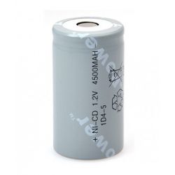 Yuasa 1D4-4 1.2V 4400mAh Ni-Cad D Cell Battery