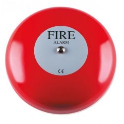 Tyco FireClass 8 Inch Electronic Weatherproof Bell - Red - 2601016