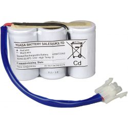 Yuasa 3DH4-0LAP3 3.6V 4000mAh Ni-Cad Battery With Leads and AMP Connector and Plate
