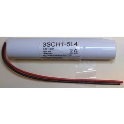 Yuasa 3SCH1-5L4 3.6V 1500mAh Ni-Cad Battery With Leads