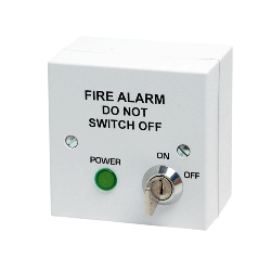 Fire Alarm Mains Isolator Switch - BS5839 Compliant - White 