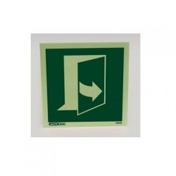 Jalite 4255C Door Opens By Pulling On The Left Hand Side Sign - 150 x 150mm