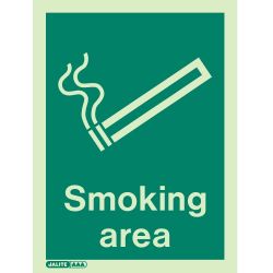 Jalite 4363D Smoking Area Sign 200mm x 150mm