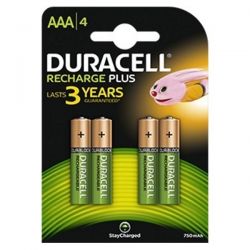 Duracell Duralock Rechargeable AAA Batteries - Pack of 4 - HR03 / DC2400