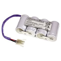 Yuasa 4DH4-5LAP3 4.8V 4500mAh Ni-Cad Battery With Leads and AMP Connector and Plate