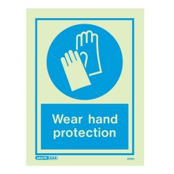 Jalite 5170D Photoluminescent Wear Hand Protection Sign
