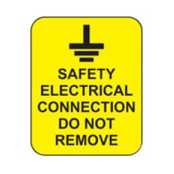 Safety Electrical Connection Do Not Remove Warning Label - Roll of 100 - 59816