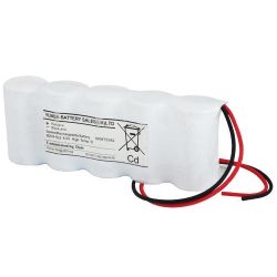 Yuasa 5DH4-0L3 5 Cell Emergency Lighting Battery Pack 6.0V 4Ah D Size - Side By Side - Nickel Cadmium