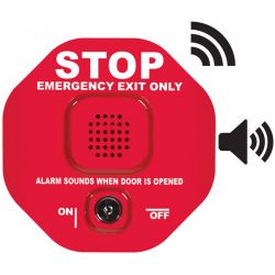 STI-6400WIR Wireless Exit Door Alarm - Red