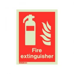 Jalite 6490D Fire Extinguisher Location Sign (Self-Adhesive Vinyl Version)