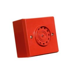 Fulleon AC/SV/R/S/BB Askari Compact Sounder - Red - With Surface Backbox