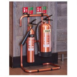Commander Contempo Antique Copper Fire Extinguisher & Stand Package - ACFESP