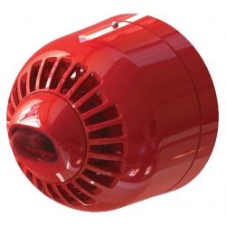 Ziton ASW366 Sounder VAD Beacon Red Shallow Base Wall Mount Red Flash