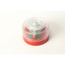 Notifier CWST-RR-S6 EN54-23 Flashing Beacon - Conventional Clear Lens & Red Body - With First Fix Option