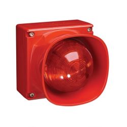 Cooper CASB383WP Addressable Weatherproof Wall Mounted Sounder Beacon - Red (MASB860WP)