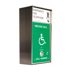 Cameo Systems CRT/GSS/R Combined Surface Mount Stainless Steel Disabled Refuge & Fire Telephone - Radial Wired