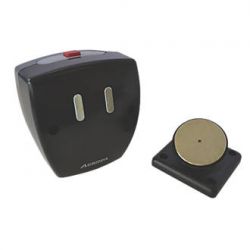 Geofire Agrippa DRW-ACC-B Wireless Acoustic Door Retainer Magnet - Battery Powered - Wall Mounted (302-127)