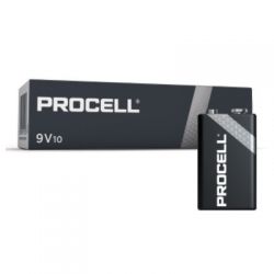 Duracell Procell 9V PP3 Alkaline Battery - Pack of 10 - 6LR61