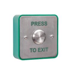 RGL EBSS02/PTE Stainless Steel Press To Exit Button - Surface Mounted