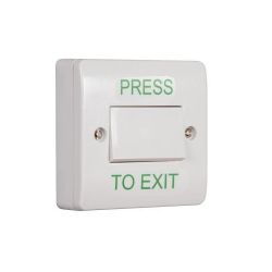 RGL EBWLS/PTE Large White Antibacterial Plastic Press To Exit Button