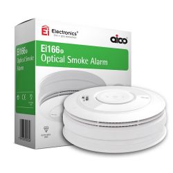 Aico Ei166e Mains Interlinked Optical Smoke Detector With Lithium Battery Backup