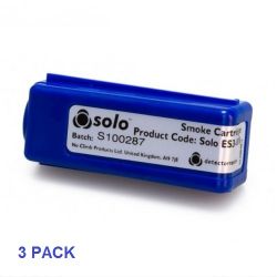 Solo ES3-3PACK-001 Replacement Smoke Cartridge For Solo 365 Smoke Detector Tester - 3 Pack