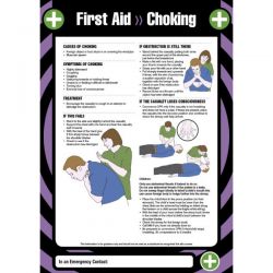 First Aid Choking Sign / Poster - 55904