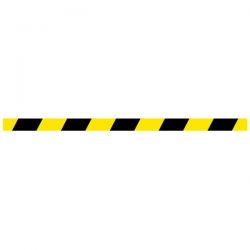 Yellow And Black Floor Marking Strip - 58615