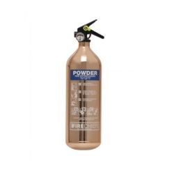 Firechief 1818 Polished Copper 2Kg Powder Fire Extinguisher - FPP2/CO