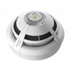 Gent S4-711-V-VAD-HPW Vigilon S-Quad Dual Optical Heat Detector Voice Sounder & High Power White VAD