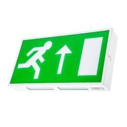 Channel Safety Dale LED Fire Exit Sign Emergency Light - E/DA/M3/LED/2/ST (Supply With Left Arrow Pictogram)