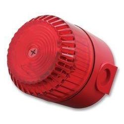 Fulleon SO/R/DR/10C Solex Flashing Beacon - Red Body With Red Lens - Deep Base