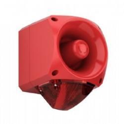 18-980543 Klaxon Nexus 105 dBA Industrial Sounder Xenon Beacon (Red Body, Red Lens)