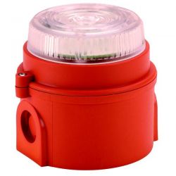 E2S Minialite Intrinsically Safe Beacon - Red Body & Clear Lens - IS-MB1-R/C