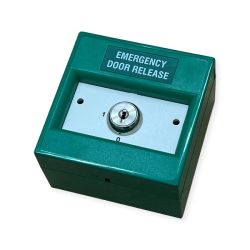 KAC K20SGS-12 Emergency Door Release Keyswitch Call Point - Green
