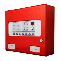 Kentec K1858-11 Sigma A-CP 8 Zone Fire Alarm Control Panel c/w Dialler - Red - UL Approved