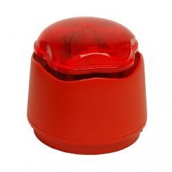 Vimpex Loop Sounder Beacon - Red Body Red Lens With Shallow Base - LS82100