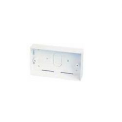 C-Tec NCP-11 White 25mm Surface Mount UK Double Gang Back Box